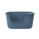 thumbnail image 5 of Inodoro abierto para gatos, lavabo grande para arena para gatos, fácil de limpiar, orinal para gatos pequeños y medianos, gatos de interior, animales Gris, 5 of 8