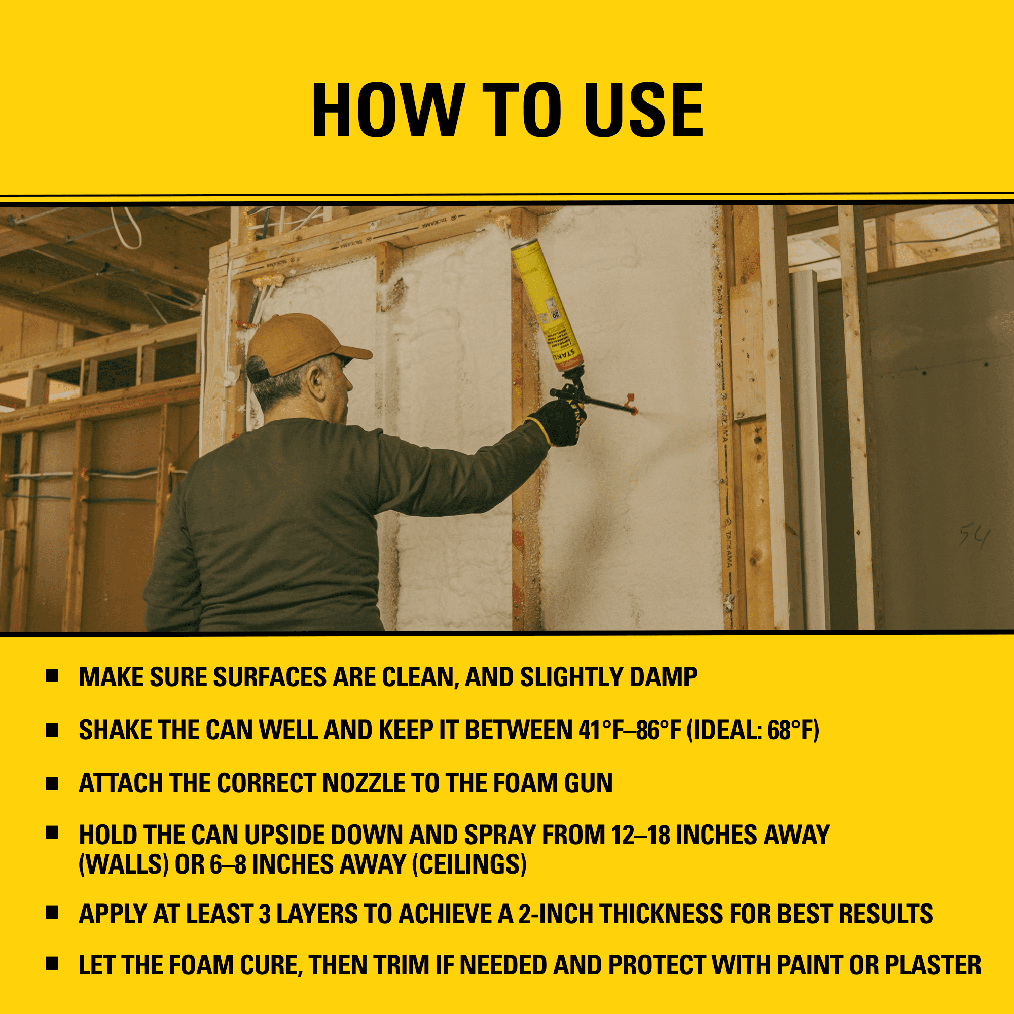 Stanley Supercoat Spray Foam Insulation, 240 Board Feet