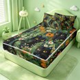 thumbnail image 2 of meiyoeat Cartoon Black Kitten Zipper Twin Comforter Sets with Fitted Sheet and 2 Pillowcases,Spring Garden Flowers Sunflower Zipper Bedding Set For Girls,Polkadot Reversible,4-Piece, 2 of 7