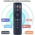 thumbnail image 2 of Universal Vizio Remote XRT260 （No Voice ）Fit for All VIZIO Smart TV Smartcast 4K P-Series V-Series D-Series M-Series XRT136 XRT140 with Hbomax,Netflix,PrimeVideo,Plutotv,iHeartRadio,Crackle, 2 of 3