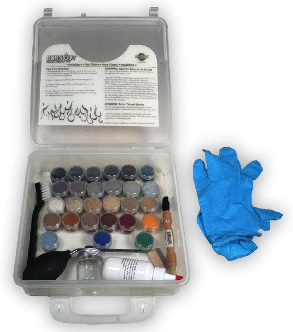 Cigarette Burn Repair Starter Kit 27 Various Velour Colors Great