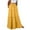 521#Yellow, variant on BRDFRL Maxi Skirts, Flowy Skirt, Casual A Line Elastic High Waist Pleated Tiered Ruffle Swing Skirts Dress with Pockets Black Yellow XXL