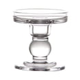 thumbnail image 1 of simhoa Transparent Glass Candle Holder Candle Stand Candlestick Height 8.8 cm, 1 of 7