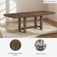 thumbnail image 5 of Signature Design by Ashley Moriville Extendable Dining Table in Grayish Brown, 5 of 13