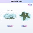 thumbnail image 3 of Uxcell 30-Pack Cabezas de Peonías Artificiales, Cabeza de Peonía de Seda Falsa de 2.4 Pulgadas para Boda/Ramo/Pared de Flores [Azul, 6cm], 3 of 7
