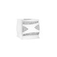 thumbnail image 3 of Bath White Sinatra Bath Decor Accessories, Premium, Durable, Acrylic Resin, Eco-Friendly Tissue Box (6"H x 6"W x 6"D), 3 of 5