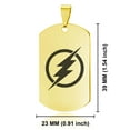 thumbnail image 2 of Stainless Steel Flash Dog Tag Pendant Necklace, 2 of 3