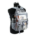 thumbnail image 4 of Eastsport Unisex Pro Cargo Clear 17" Backpack, Cool Grey, 4 of 8