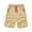 Khaki, variant on Ymyiu Boys Athletic Shorts with Compression Liner 1 Pack Boys Toddler Shorts Cotton Shorts Summer Casual Elastic Waist with Drawstring for Kids 5T 6T (Grey,5-6 Years)