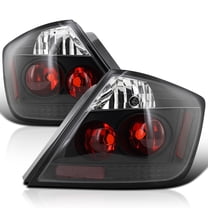 Spec-D Tuning JDM Black Tail Lights New Compatible with 2005-2010 Scion tC, Left   Right Pair Assembly