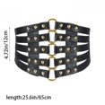 thumbnail image 2 of Slccxzc Waist Corset Belt Plus Size Designer Belts For Women High Quality Punk Rivet Metal Cummerbunds Wide, 2 of 6