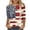 Beige, variant on MEICHEN 250th Anniversary 3/4 Sleeve T Shirt for Women America Flag Patriotic Top 1776-2026 Graphic Tee 4th of July Blouse