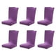 thumbnail image 1 of Advancent 6 sillas con fundas para asientos de sillas, alta elasticidad y fácil de cuidar, funda elástica para asiento de silla Decoración del hogar Púrpura, 1 of 6