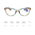 thumbnail image 2 of 4 Pairs Womens Cat Eye Reading Glasses Fashion Blue Light Blocking Readers PC, 2 of 2