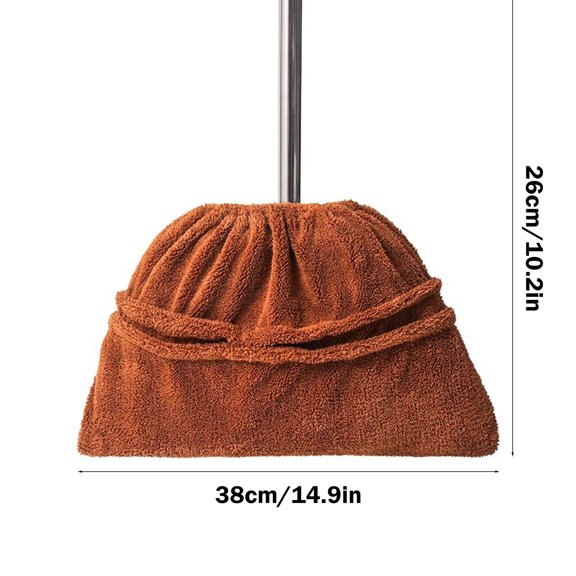 Super Absorbent Microfiber Mop Covers - Multifunctional Lazy Broom Replacement Cloths for Easy Cleaning and Dirt Removal, 2-Pack