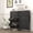Black + Metal + 1-2 Shelves, variant on Black Shoe Cabinet with 3 Tilt-Out Drawers & Side Hooks, 9.45" Deep Narrow Entryway Storage Organizer, Heavy-Duty Metal Shoe Rack with Adjustable Shelves for Hallway & Closet