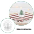 thumbnail image 3 of WEAVILUX 12Pcs Fillable Plastic Snow Globes Transparent Water Globe Jar for Home Decor, 3 of 8