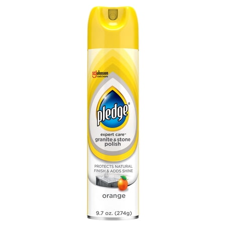 Pledge® Granite & Stone Cleaner, Expert Care™, Aerosol, Orange Scent, 9.7 oz.