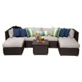 thumbnail image 2 of TK Classics Venice Wicker 7 Piece Patio Conversation Set with Ottoman and 2 Sets of Cushion Covers, 2 of 3