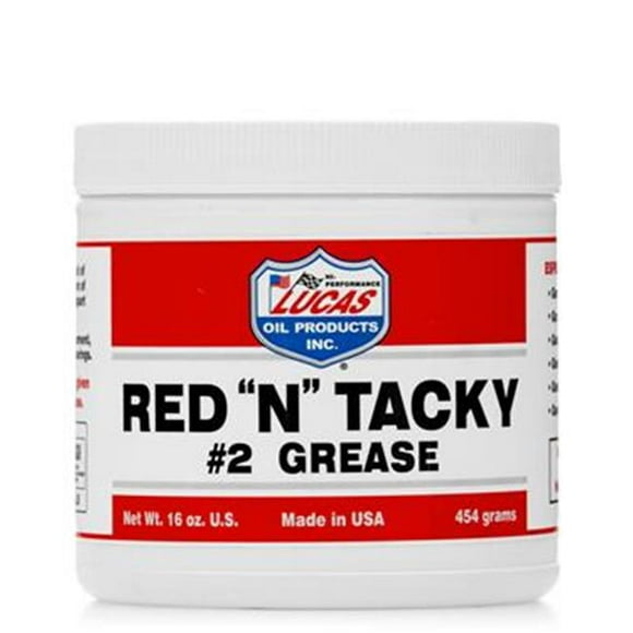 Lucas Oil 10574 12 x 1 in. Red N Tacky Grease Oil