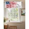 thumbnail image 2 of Independence Day Valances for Windows, Rod Pocket Kitchen Valance Curtains - Soft & Washable Small Window Treatment for Living Room,&nbsp;Bathroom, USA American Flag , 42x12 Inch, 1 Panel, 2 of 9