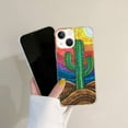 thumbnail image 2 of Cactus Desert Case Compatible with iPhone 14,Aesthetic Art Design TPU Bumper Cover Case, 2 of 6