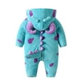thumbnail image 2 of Fortune Toddler Halloween Monster Costume,Winter Hooded Fleece Snowsuit Onesie Cartoon Cosplay Jumpsuits 0-5 Years, 2 of 9
