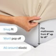 thumbnail image 4 of CGK Linens 4-Piece Ultra Soft & Comfy Hotel Luxury Sheet Set - Full Size Cooling Bed Sheet Fits 8"-16" Mattresses, Cream, 4 of 7