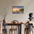 thumbnail image 2 of Beach Canvas Wall Art, Olympic National Park Sunset Print, Coastal Driftwood and Sea Stack Artwork for Living Room Bedroom Decor, Ready to Hang, 2 of 6