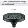 thumbnail image 4 of BRIGHT SHOWERS High Pressure Rain Showerhead Fixed Shower Head Angle Adjustable High Pressure Bathroom Showerhead with Anti-Clogging Silicone Nozzles, 1-Min Installation, Oil Rubbed Bronze, 4 of 5