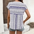 thumbnail image 4 of Haivin Women’s T Shirts Short Sleeve Color Block Tops Casual Summer Fashion Tees, 4 of 8
