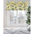 thumbnail image 5 of Vintage Lemon Valances for Windows Fruit Leaf Floral Beige Background Country Valance Rod Pocket Short Window Treatments Curtains for Kitchen Bathroom Living Room Bedroom, 60 x 18 Inch, 5 of 7