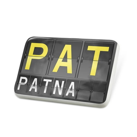 Porcelein Pin PAT Airport Code for Patna Lapel Badge – NEONBLOND