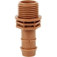 thumbnail image 3 of PVC to Drip Irrigation Adapter, 1/2" PVC Male Pipe Thread (MNPT) x 1/2" Drip Irrigation Barbed Coupling Drip Line to Threaded Hose Adapter Fittings (10 Pack) 1/2" MNPT to Barb Coupling, 3 of 8