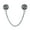 Silver-Tone, variant on Womens .925 Sterling Silver Double Safety Chain Spacer Stopper Daisy Flower Charm Bead for Bracelet