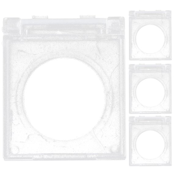 4 Pcs Switch Cover Tools for Electricians Button Covers Button Protection Cover White Button Protector for