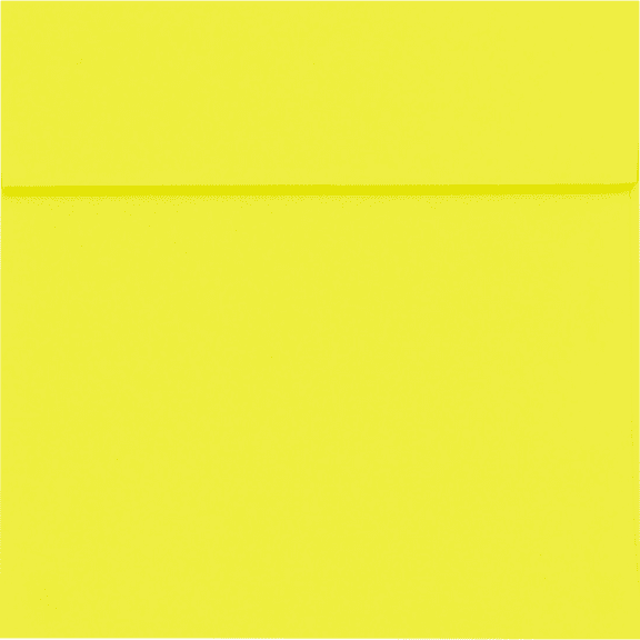 LUXPaper Square Peel & Press Invitation Envelopes, 6 x 6, 80 lb. Citrus Green, 250 Pack