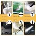 thumbnail image 4 of Pressurized Handheld Multi-surface Natural Steam Cleaner with 9pcs Accessories for Home Portable Floor Deep Cleaning Steamers with Ergonomic Handle 9.8ft Cable for Hardwood and Tile, 4 of 8