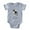Heather Gray, variant on - I Love My Boston Terrier - Cute Infant Baby Football Bodysuit