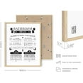 thumbnail image 3 of Haus and Hues Funny Bathroom Signs Bathroom Wall Art - Funny Bathroom Wall Art Prints Funny Bathroom Decor Bathroom Signs Decor Funny Bathroom Art, Bathroom Rules Wall Decor (16x20, Framed Beige), 3 of 6