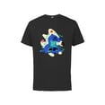 thumbnail image 1 of Disney Stitch No Bad Days Aloha Chillin’ - Short Sleeve Cotton T-Shirt for Adults - Customized-Black, 1 of 4