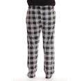 thumbnail image 3 of #followme Ultra Soft Fleece Men's Plaid Pajama Pants with Pockets (Black & Grey Buffalo Plaid, XXX-Large), 3 of 3
