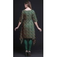 thumbnail image 2 of Bimba Green Lotus Floral Indian Tunic Tops For Girls Printed Casual Top For Women Ethnic Kurti XXX-Large, 2 of 6