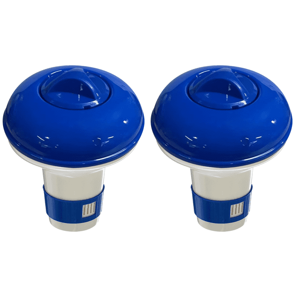 Floating Chlorine Tablet Dispenser for Pools - 5" Diameter Pool Chlorine Floater Fits 1.8" Tablets with Adjustable Flow Vents Balanced Swimming Spa Pools Dispenser
