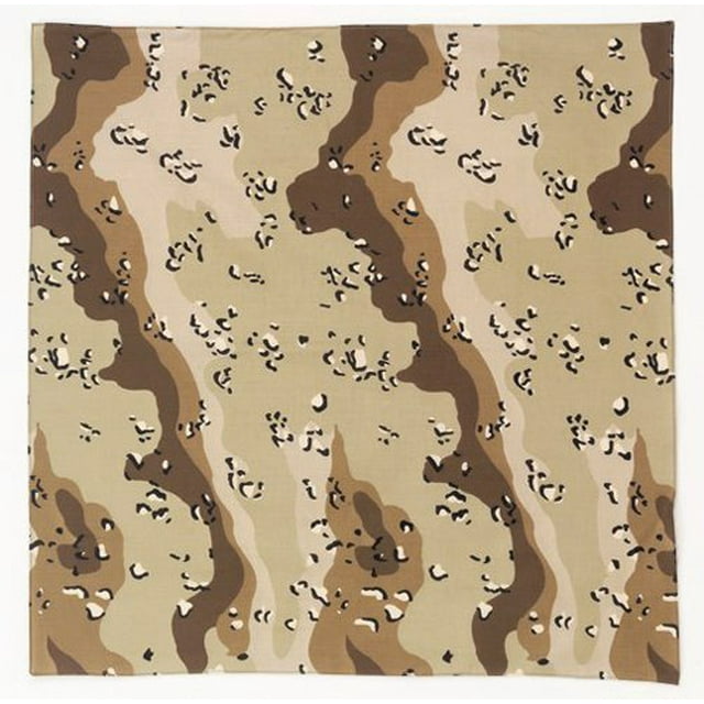 Rothco Classic Camo Bandana 22 x 22 Inches - 6-Color Desert Camo