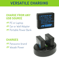 thumbnail image 6 of Wasabi Power Battery (3-Pack) and Dual Charger for Panasonic DMW-BLE9, DMW-BLG10, 6 of 7
