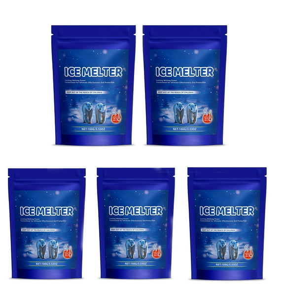 Herramientas y mejoras para el hogar: Derrite eficazmente el hielo y la nieve, reduciendo el impacto ambiental y la vegetación. Agente deshielo de 500 g.