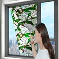 thumbnail image 4 of Rainbow Floral Window Film for Glass Doors - Decorative Indoor Static Cling Privacy Sticker with Flower Design and Removable Clear Film for Windows and Doors 100x43cm, 4 of 5