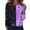Dark Purple, variant on Halloween Shirts for Women 3/4 Sleeve 2026 Plus Size Funny Cute Vintage Teacher Shirts Casual Holiday Tops Clothes,Purple Pink(M)