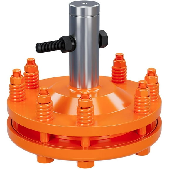 Trilenars Heavy-Duty PTO Slip Clutch,6-Round 1 3/8" PTO Friction Clutch,Steel Tractor Slip Clutch with Adjustable Torque & Replaceable Plates,Orange